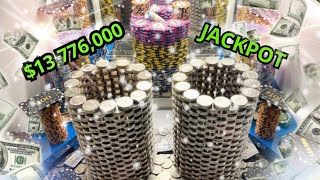 🔵”CASINO RECORD” HIGH RISK COIN PUSHER $2,000,000 BUY IN! WON OVER $13,776,000.00! (MEGA JACKPOT)