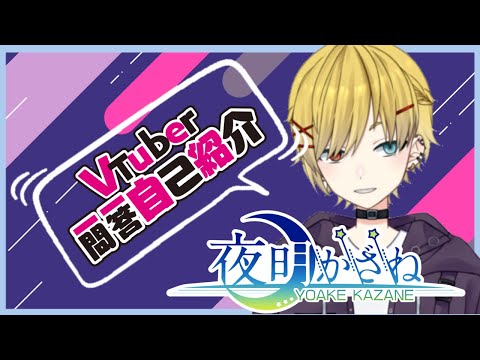 【自己紹介】一問一答自己紹介【新人Vtuber・夜明かざね】