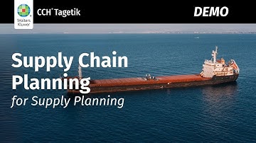 Optimize inventory & demand forecasting with CCH Tagetik | Supply Chain Planning demo