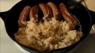Video recipe for my very delicious beer Brat sandwiches on a cast iron skillet. Bratwurst is a German sausage that has documented 