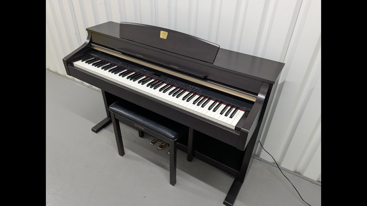 Yamaha Clavinova CLP-340 Digital Piano and stool in dark rosewood
