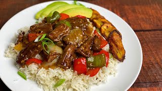 Easy Caribbean Pepper Steak Recipe, Tasty and Delicious || LET’S COOK WITH ME || TERRI-ANN’S KITCHEN