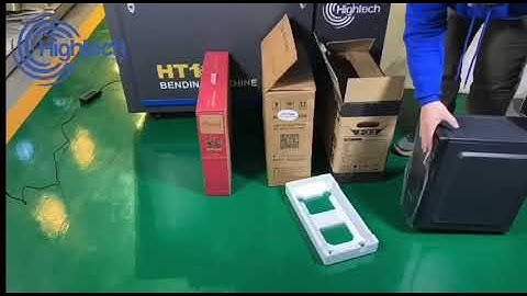 Hightech HT1 Automatic bending machine installation ( demo video)