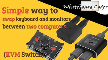 Simple way to swap keyboard and monitors between two computers (kvm switch)