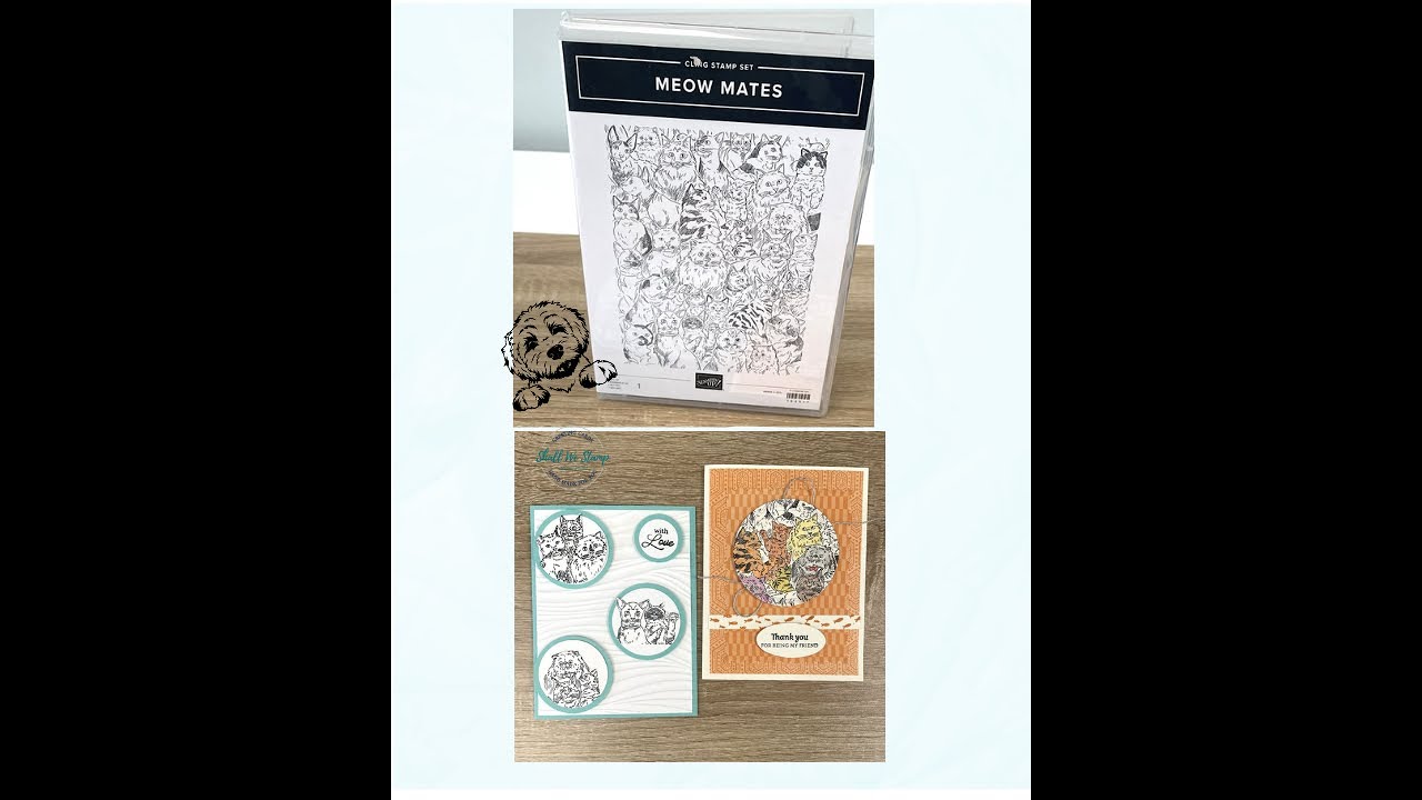 Cat Owners Unite! Create Fun Greeting Cards with Meow Mates stamp set.