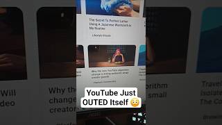 Did YouTube's AI Just EXPOSE Itself?? #smallyoutuber #algorithm