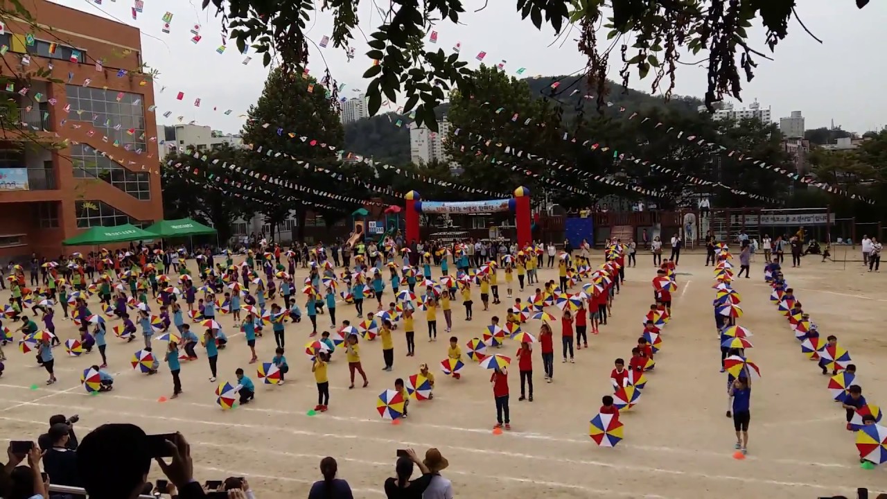 서울신상도초등학교 3학년 가을운동회 우산춤