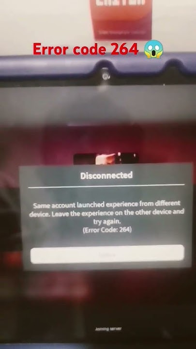 Error Code 264 - YouTube