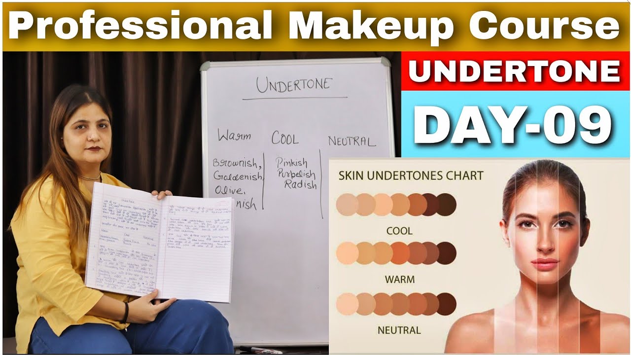 Professional Online Makeup Course day - 09| How To Find OUR UNDERTONE |how to find right  foundation