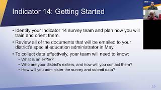 Indicator 14 Training Webinar presentation recording
