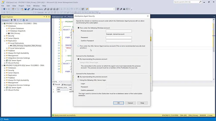 Step by Step - Setup Snapshot Replication for SQL 2019 - Beginners