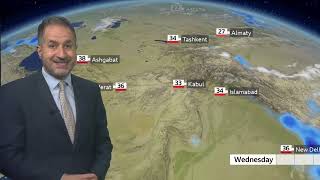 BBC Weather today in SOUTH AND CENTRAL ASIA - August 25th, 2026