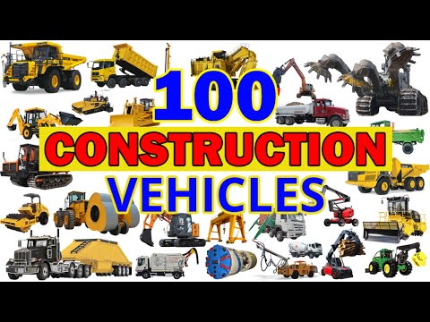 100 Vehicle Names In English Most Powerful Construction Machines Excavators Cranes Dump Trucks