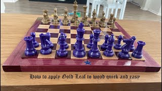 How to apply Gold Leaf to a Chess Board (Wood) screenshot 4