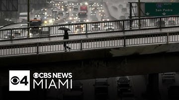 Atmospheric river bringing gusty winds, heavy rain and potential flooding to Southern California