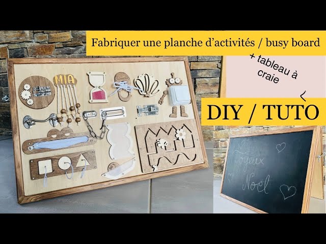 Comment fabriquer un Busy board planche d'activités montessori en