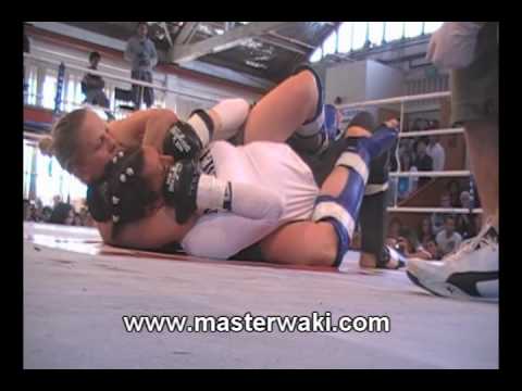 MMA Fighter chokes out girl