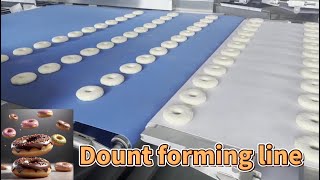 This is a donut forming line | Donut bread production line