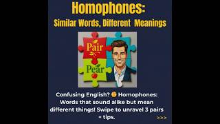 Homophones: Sound Alike, Mean Different! 🤔 | Learn English with Mr. Ben