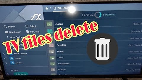 send files to TV files delete karen ,realme TV data delete