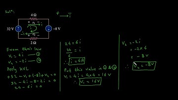 Practice problem 2.5 find v1 and v2 in the circuit of fig. | Electrical Engineering