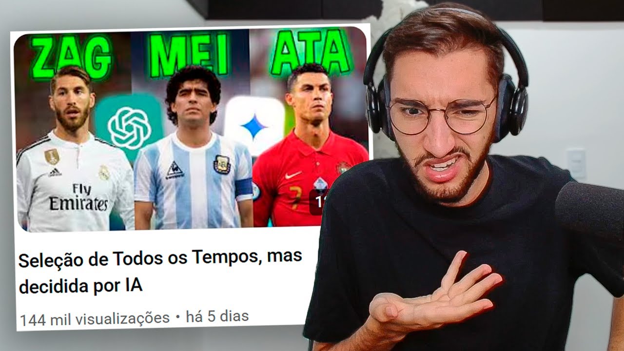 Seleção de Todos os Tempos, mas decidida por IA