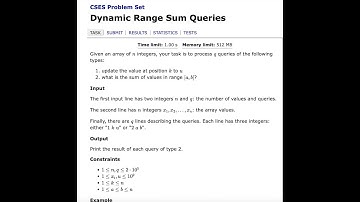 CSES | Range Queries | Dynamic Range Sum Queries