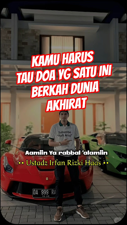 Doa Terbaik, kamu harus tau ini. #ustadzirfanrizkihaas #doa #kekuatandoa #raffiarloji