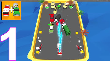 Merge Car Monster Truck Fusion - Gameplay Walkthrough Part 1 Tutorial Levels 2-16 (iOS,Android)