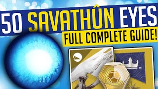 Destiny 2 | 50 SAVATHUN EYES! Hive-God Optometrist - MADE EASY! Full Guide!