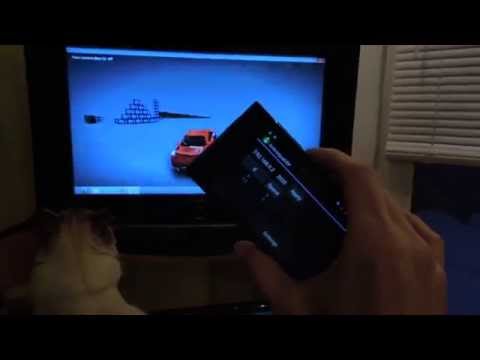 Unsuccessful video recording of integration AndroidPadUDP and bad cat :)