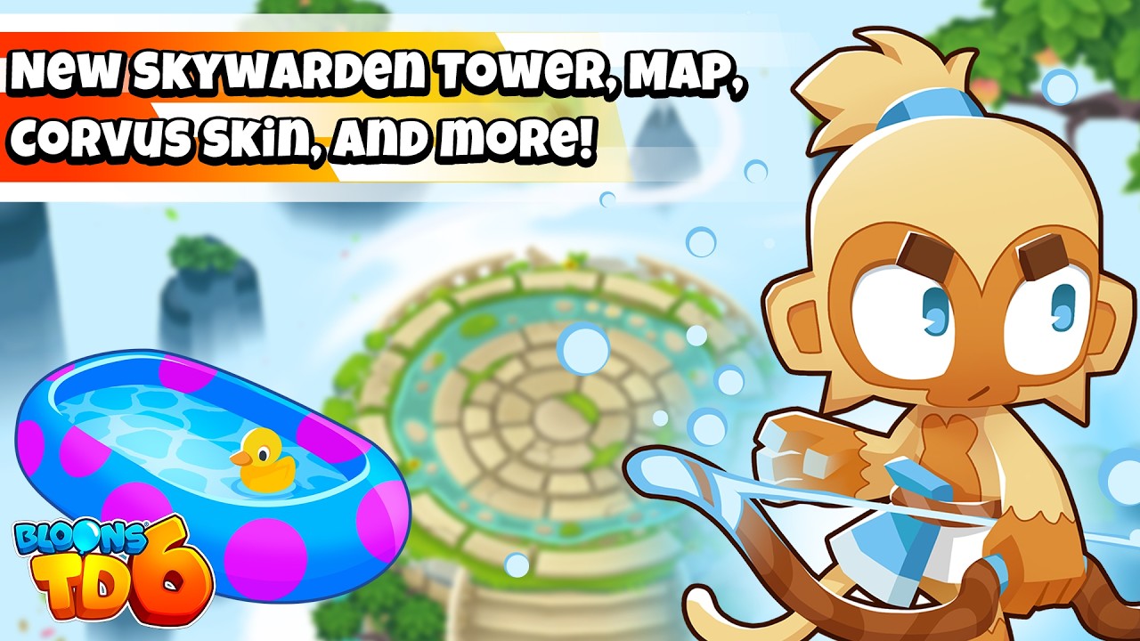New Skywarden Tower, Map, Corvus Skin, and more! | Coming Soon to Bloons TD 6