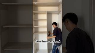 Closet fácil de hacer (paso a Paso) #asmr #diy #homedecor #roomdecor #closetmodernos #closet