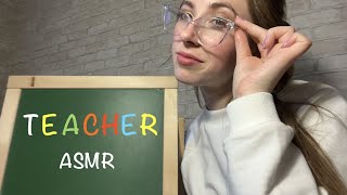 Teacher Role Play ‍ Writing Sounds  ASMR