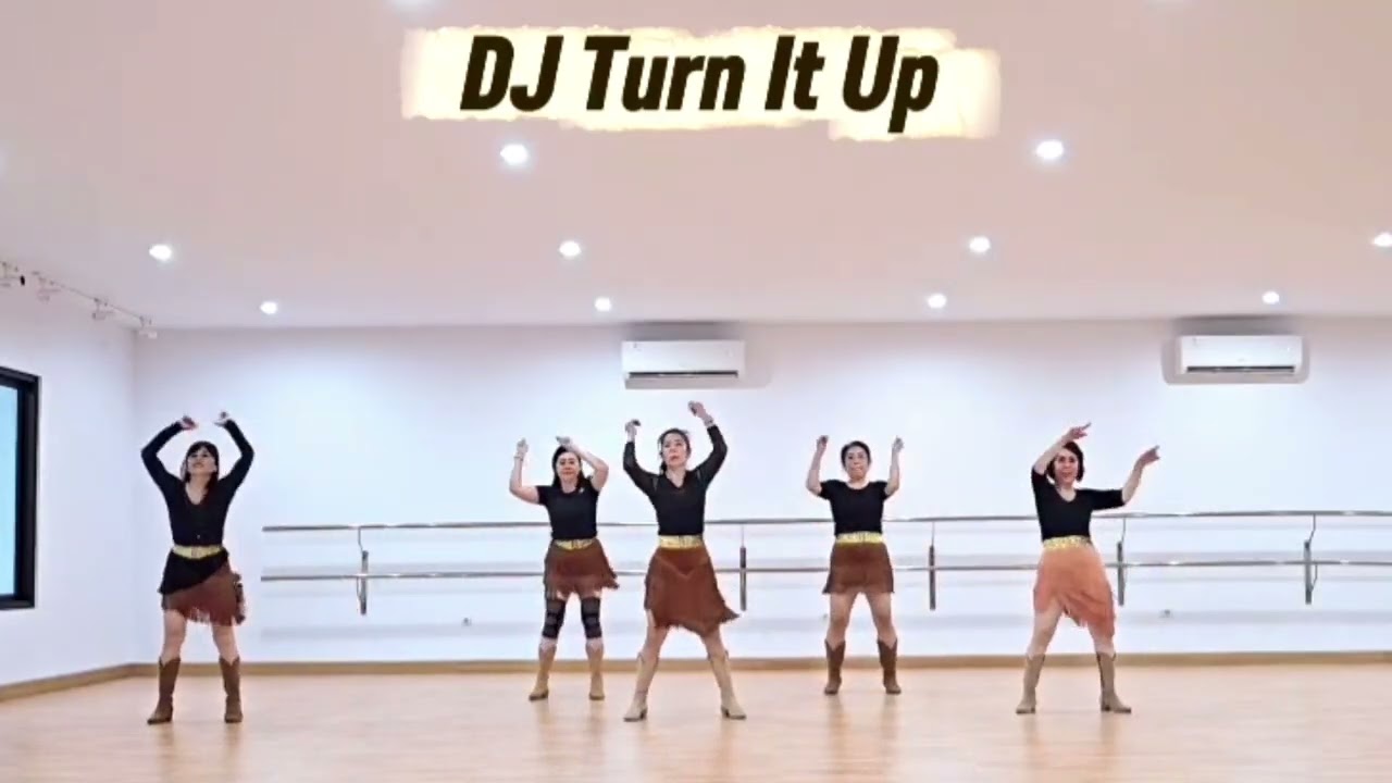DJ Turn It Up - Line Dance || Demo || Beauty LD Sunrise || Mei2 LD Class