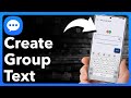 Create & Send Group Text on Android π±