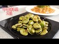 中華料理2品　ネギ油のそら豆炒め(葱油蚕豆)、ネギ油の混ぜそば(葱油麵)