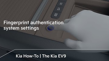 Fingerprint authentication system settings｜The Kia EV9