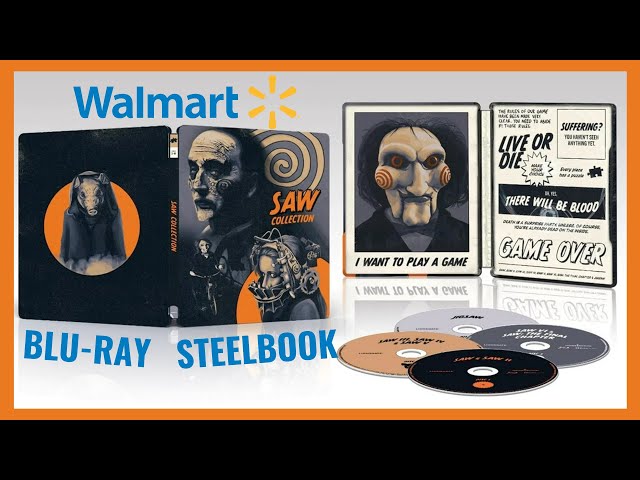 Saw 1-8 Walmart Exclusive Steelbook (Blu-ray + Digital Copy