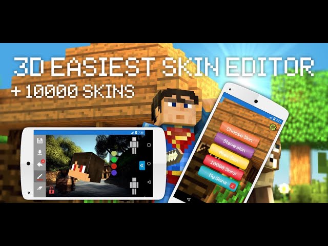 Skin Editor for Minecraft PE (3D) 