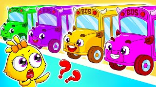 School Bus Lost The Color 🚌❤️💚 | Where Is My Color 😖💙| Baby Color - Funny Kids Songs