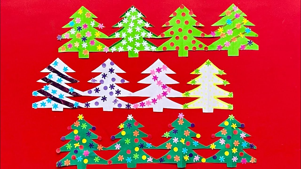 How To Make Paper Christmas Tree Garland DIY Paper Crafts YouTube