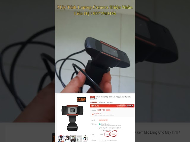 Webcam HD 1080P Kèm Mic Dùng Cho Máy Tính #shorts | #01