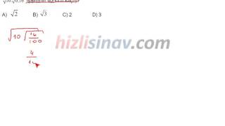 Hızlısınav Soru Çözüm Videosu Soru Kodu23345