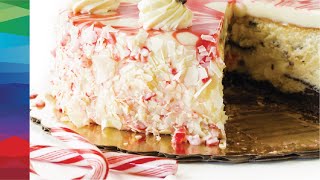 Candy cane cheesecake