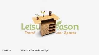 Keep everything right where you need it. This outdoor bar with storage was designed for entertainers who treasure practicality and 