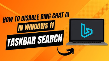 How To Disable Bing Chat AI In Windows 11 Taskbar Search.