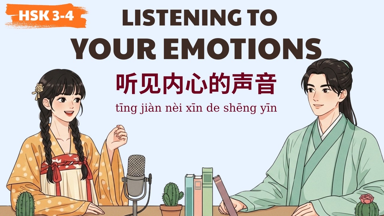 HSK 3-4 | 听见内心的声音 | Listening to Your Emotions | Learn Chinese Podcast