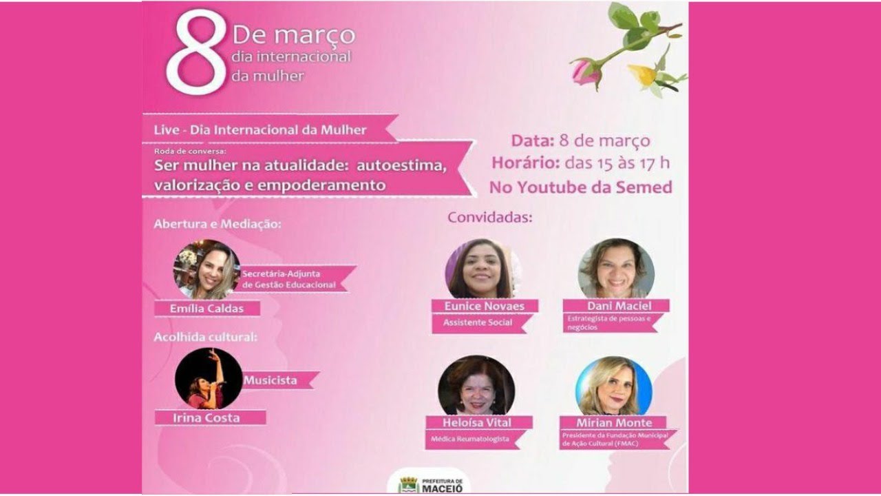 Live - Dia Internacional da Mulher - YouTube