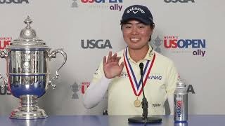 Yuka Saso Winner Sunday Press Conference 2024 79th Womens US Open © USGA
